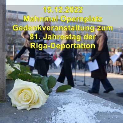 20221215 Mahnmal Opernplatz Gedenken an Riga Deportation